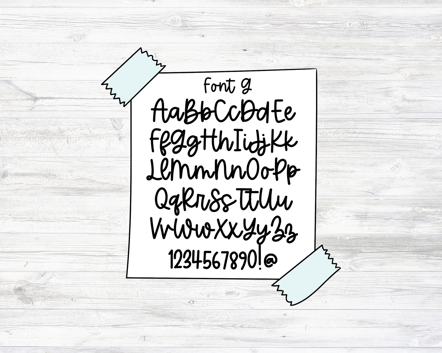 Personalized Script Planner Stickers with Your Custom Text, Custom Text Stickers (G039)