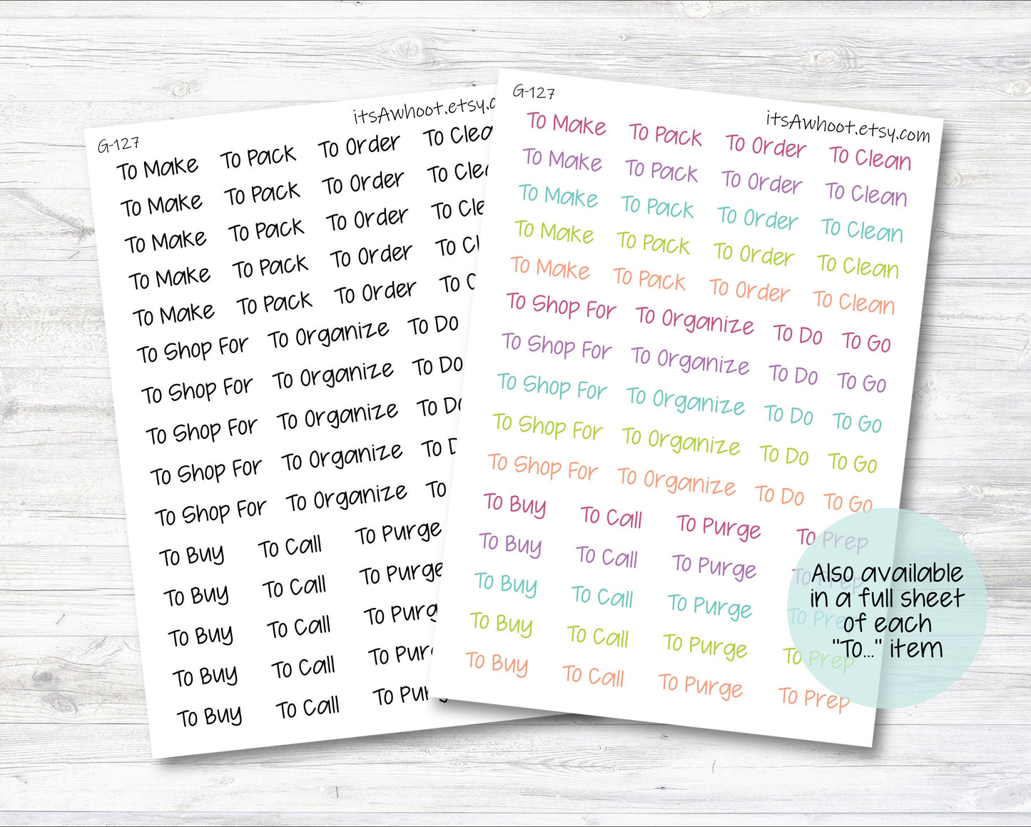 Around the House - List Headers (G127)