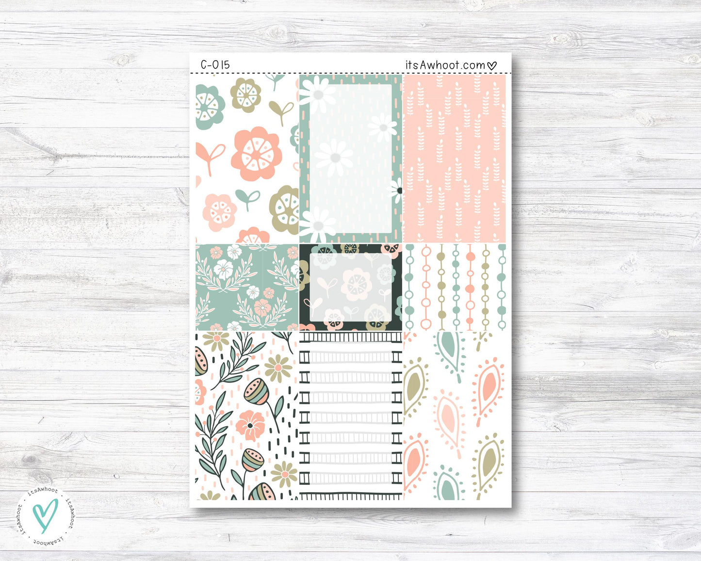 WEEKLY Kit Planner Stickers - "Love, Mom" - Happy Planner CLASSIC - Vertical (C015)