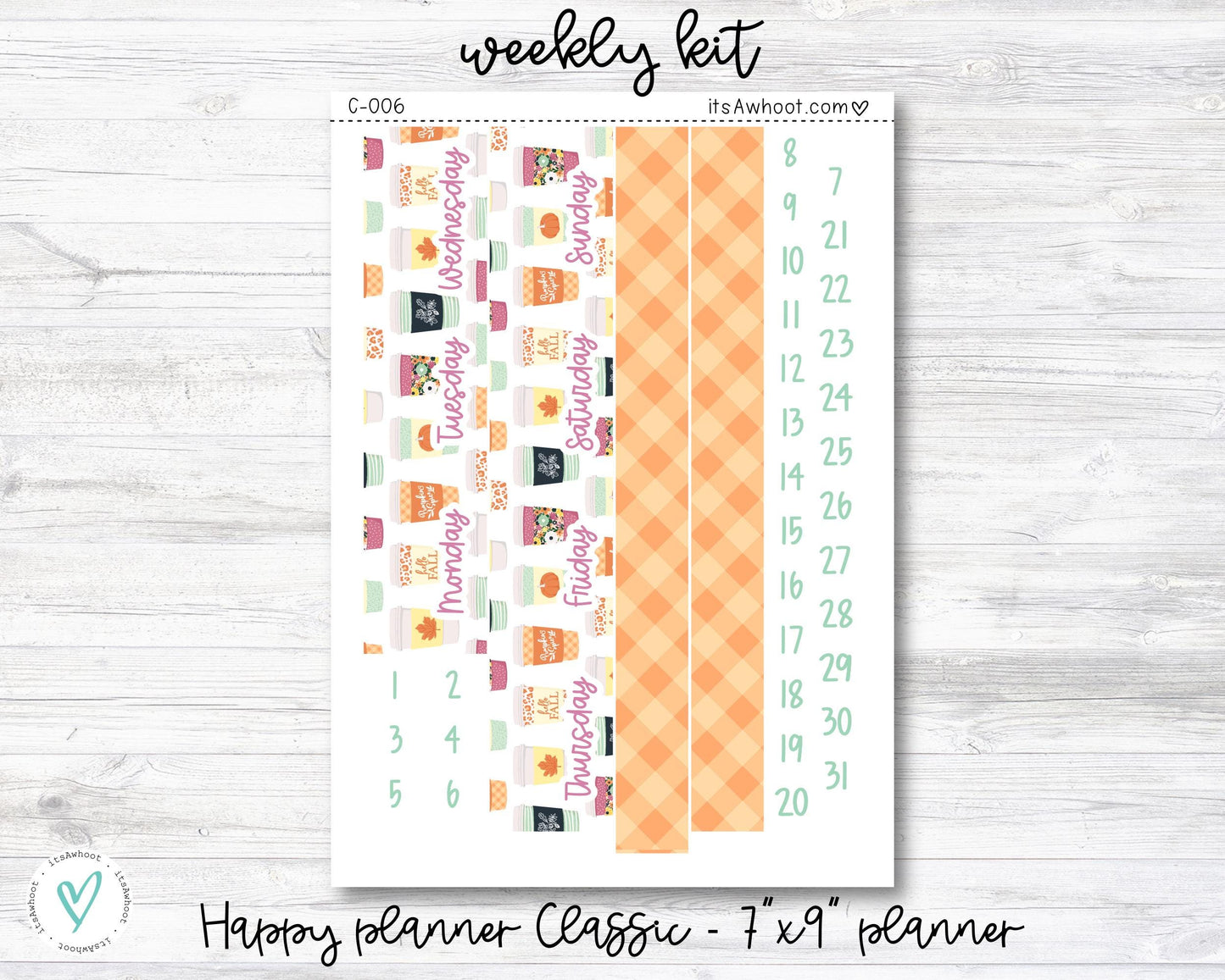 MONTHLY Kit Planner Stickers - MAY "Love, Mom" - Happy Planner CLASSIC (D010)