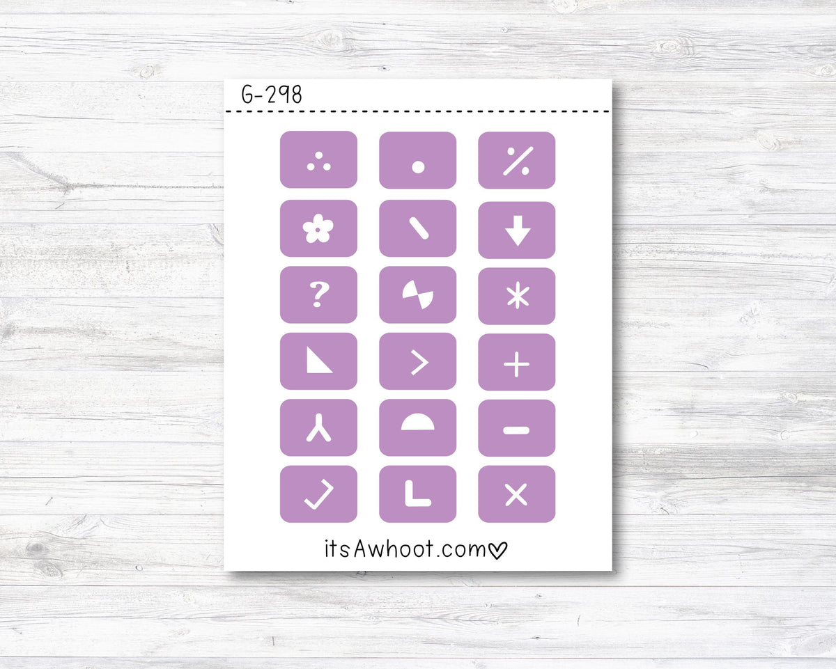 Diamond Painting Symbol Stickers (G298)