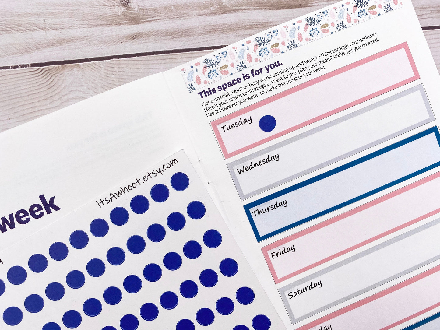 Blue Dot Stickers (B049)