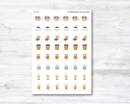 Foodie Stickers - Coffee (B116)