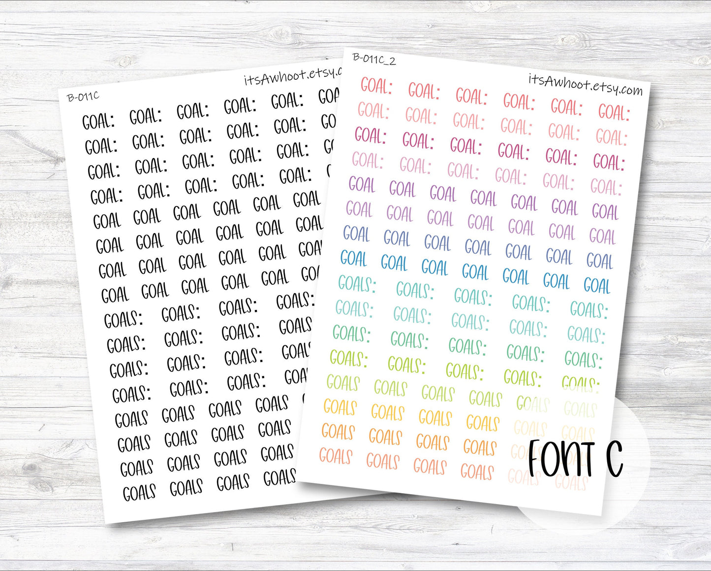 Goal Stickers (B011)