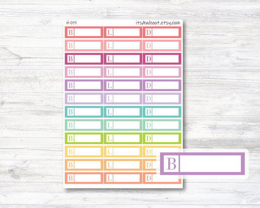 Breakfast/Lunch/Dinner Meal Label Stickers (H015)