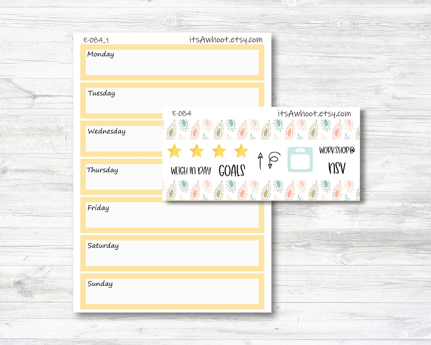 May Kit, Spring Mother's Day, Weight Loss Planner Stickers (B154-May2)
