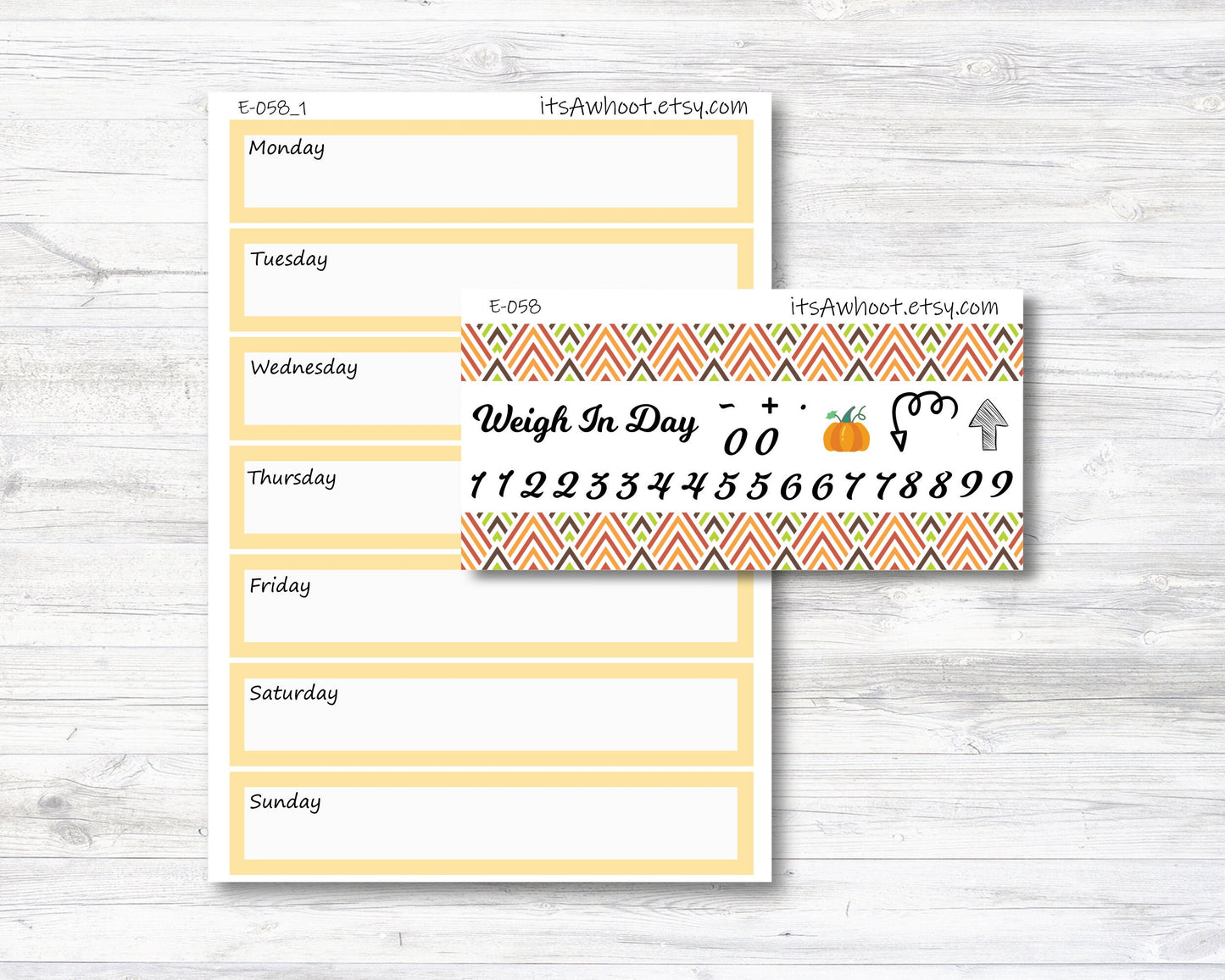 November Kit, Thanksgiving Fall, Weight Loss Planner Stickers (B108)