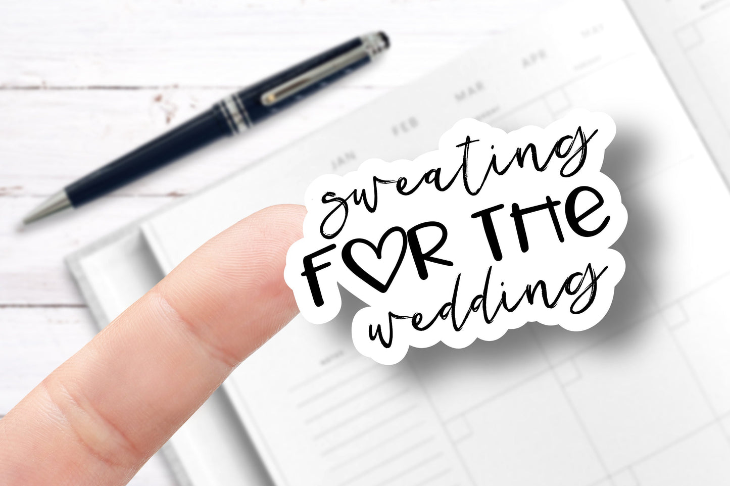 Sweating for the Wedding Individual Sticker / Single Sticker (B189_2)