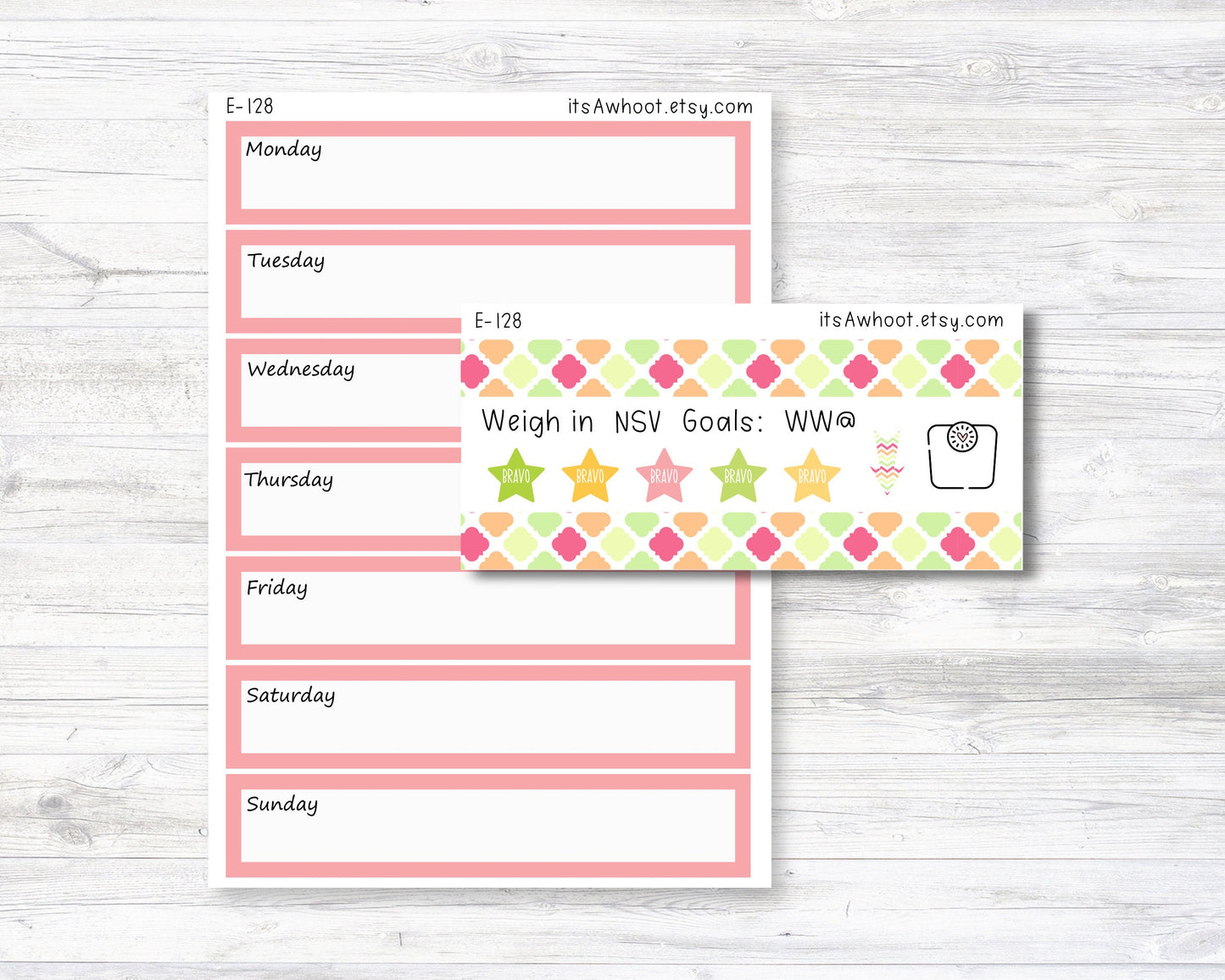 May Kit, Margarita Fiesta, Weight Loss Planner Stickers (B257-May3)