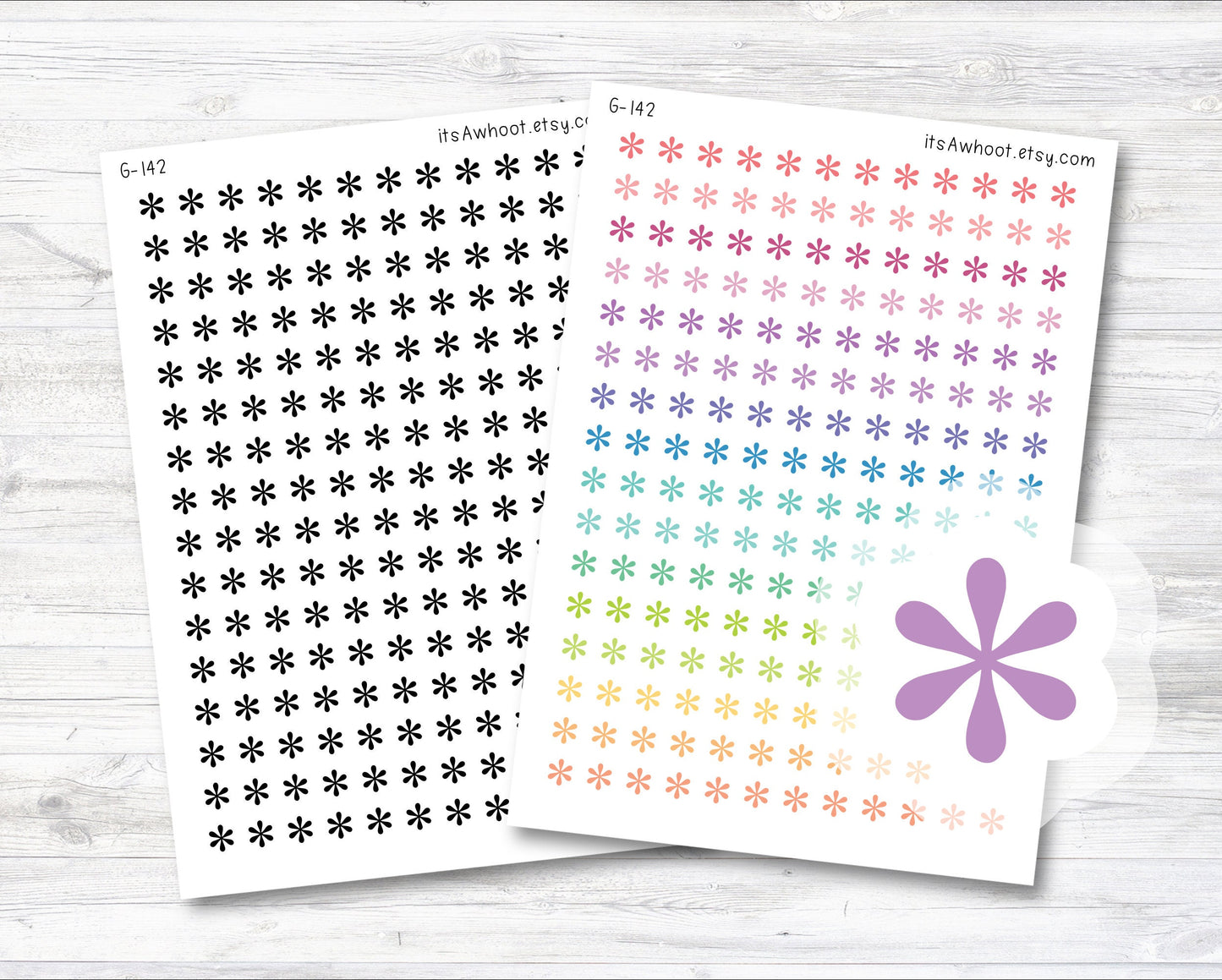Asterisk Planner Stickers (G142)