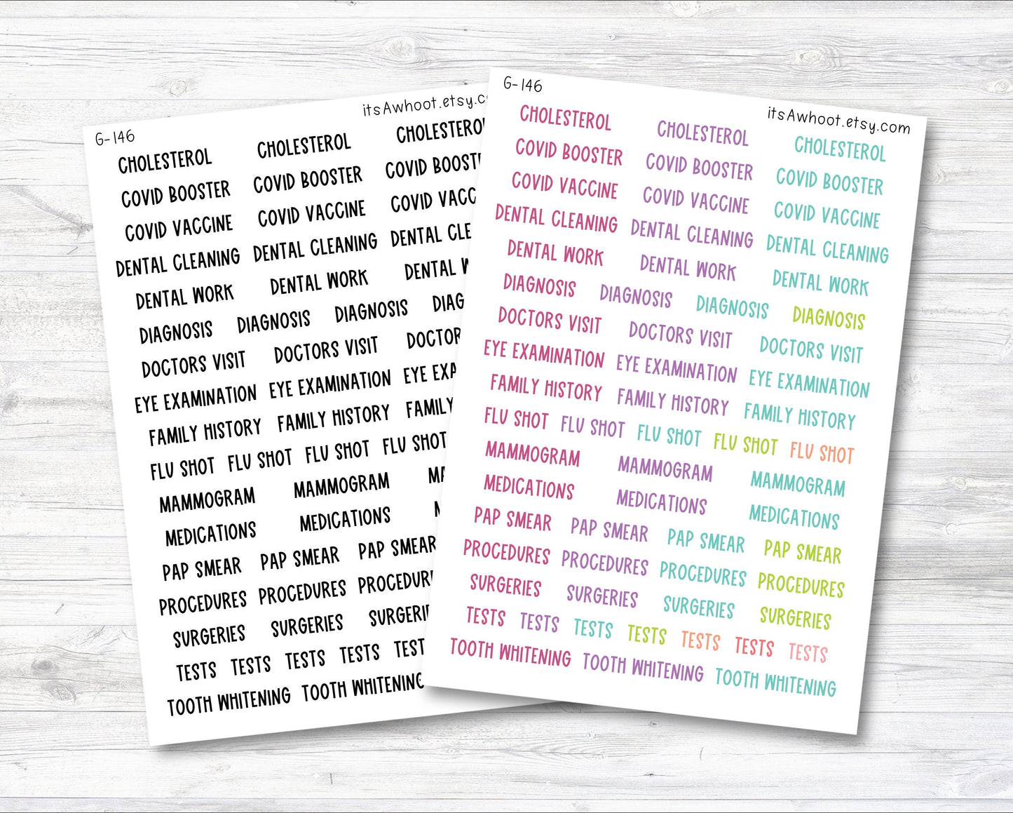 All Things Medical Script Stickers (G146)