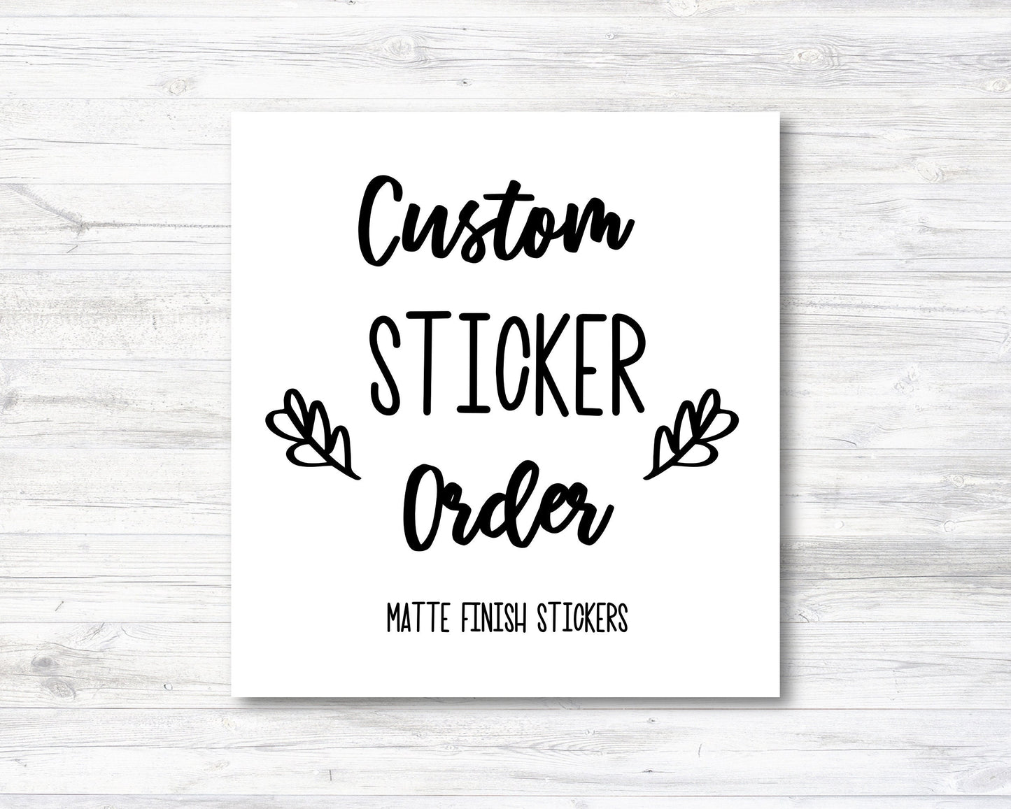 Custom Order Request