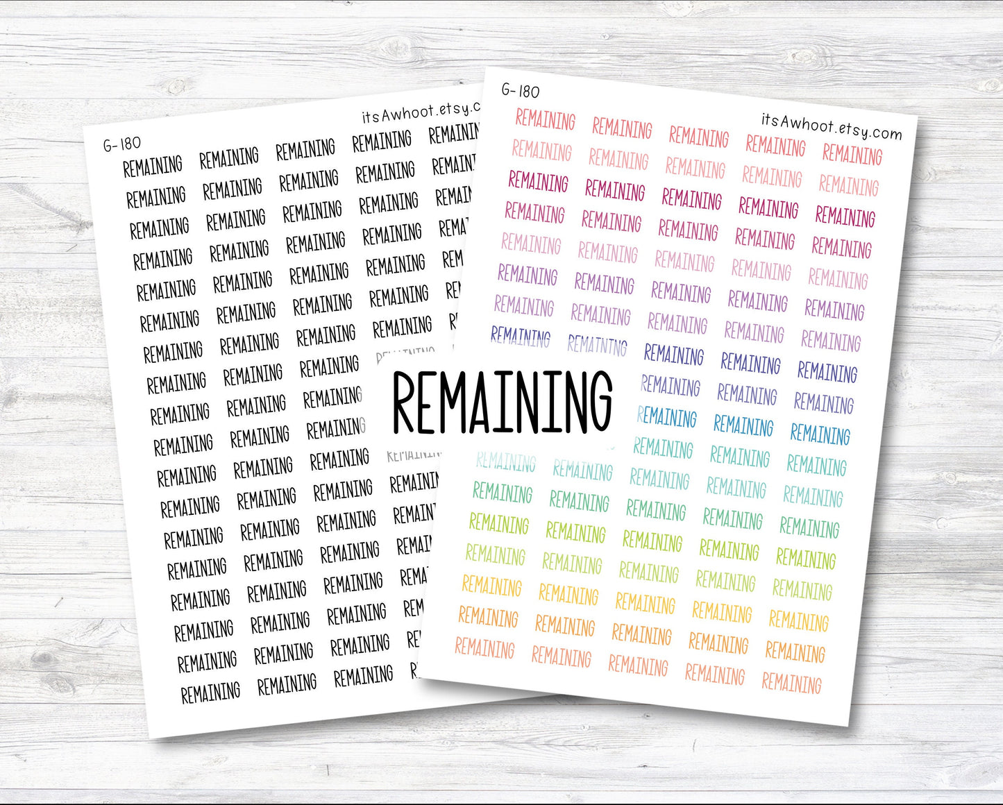 REMAINING Script Planner Stickers (G180)