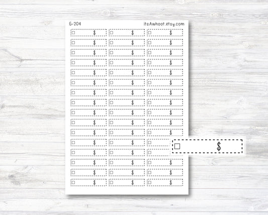 Expense Tracking Planner Stickers, Bills Due, Bills Paid Stickers (G204)
