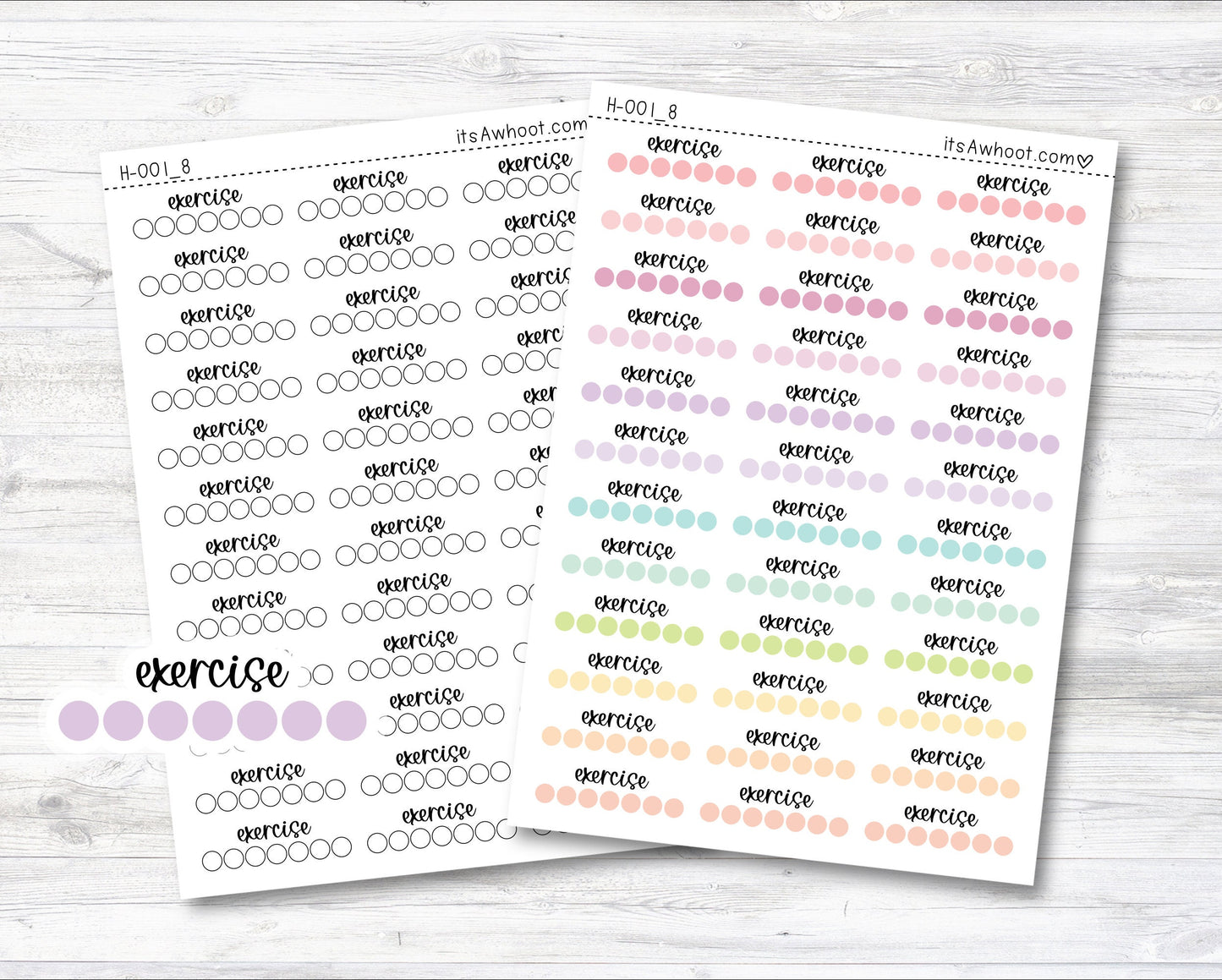 Exercise Daily Habit Tracker (H001_8)