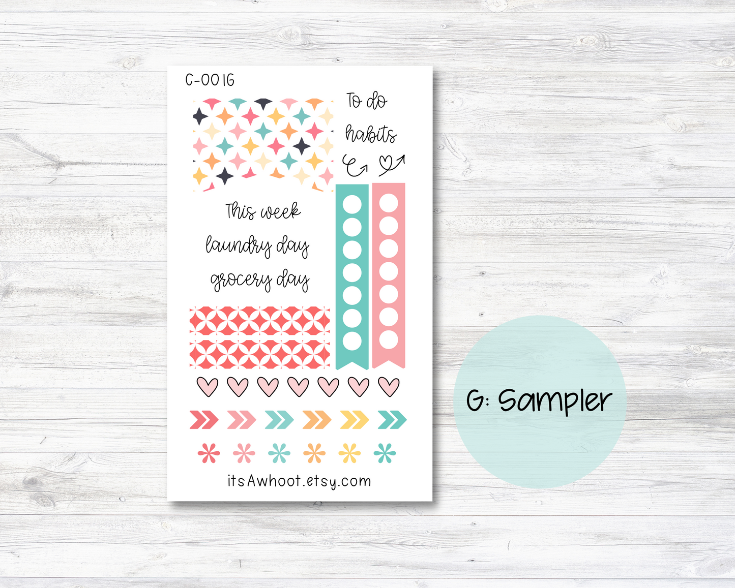 WEEKLY Kit Planner Stickers - "Retro Vibes" - Happy Planner CLASSIC - Vertical (C001)