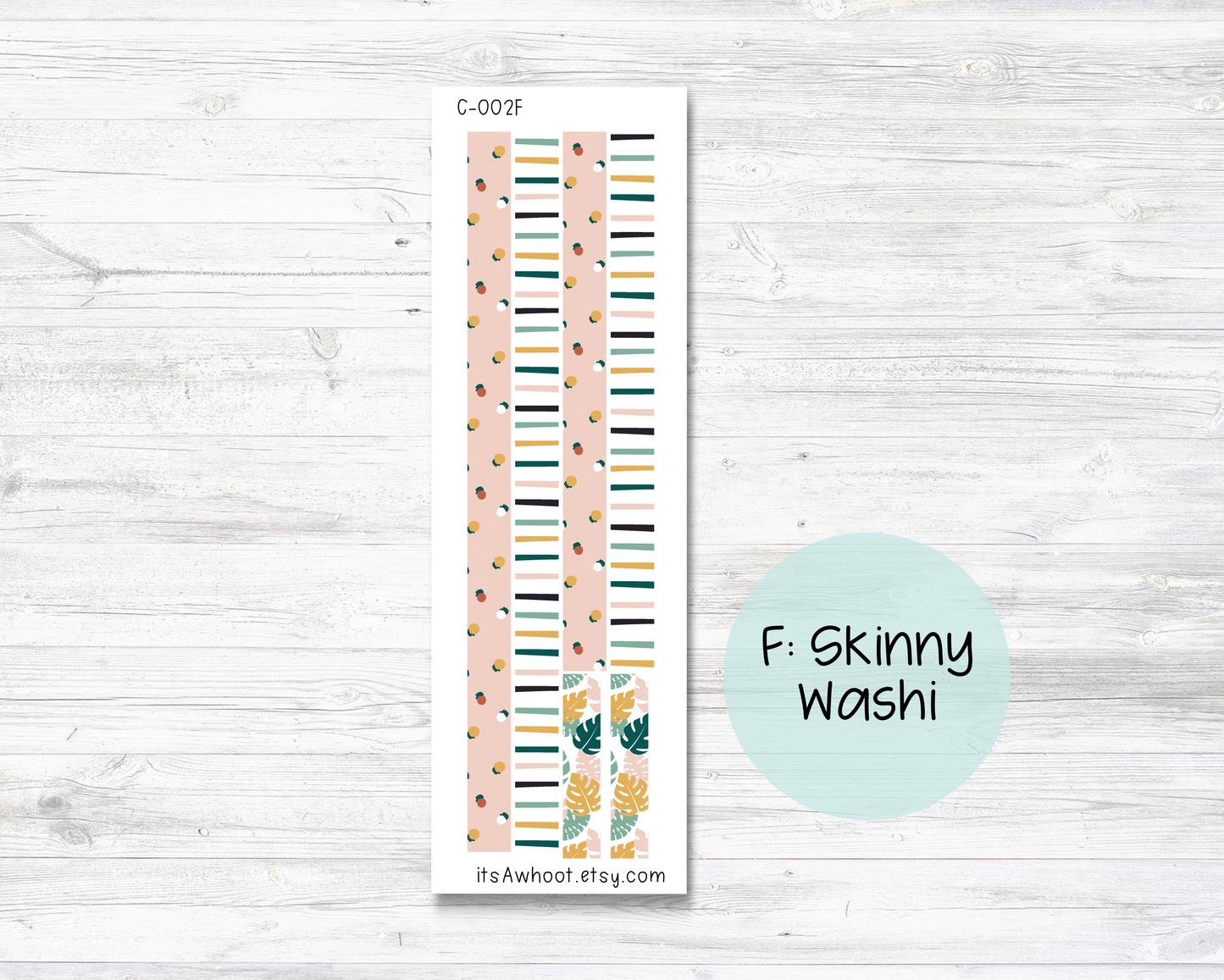 WEEKLY Kit Planner Stickers - "Tropical Fruit Summer" - Happy Planner CLASSIC - Vertical (C002)