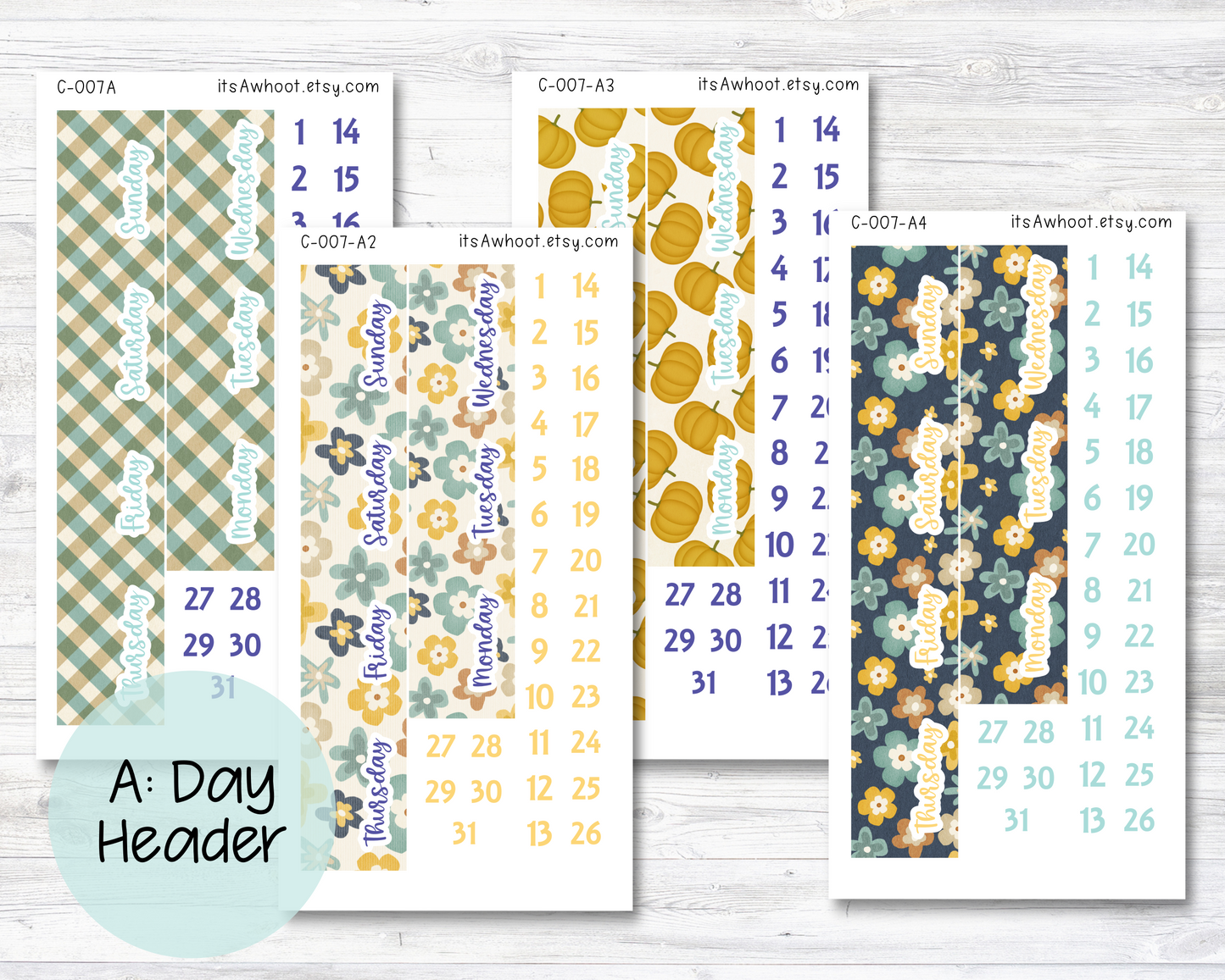 WEEKLY Kit Planner Stickers - "Forever Fall" - Happy Planner CLASSIC - Vertical (C007)