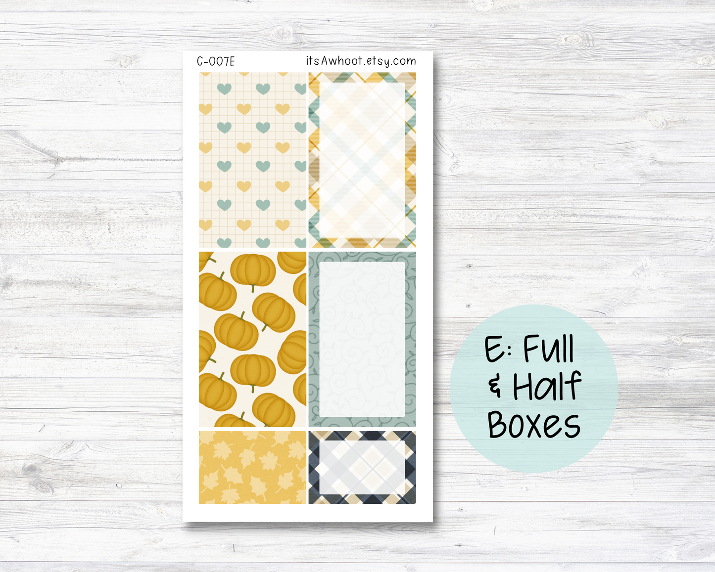 WEEKLY Kit Planner Stickers - "Forever Fall" - Happy Planner CLASSIC - Vertical (C007)