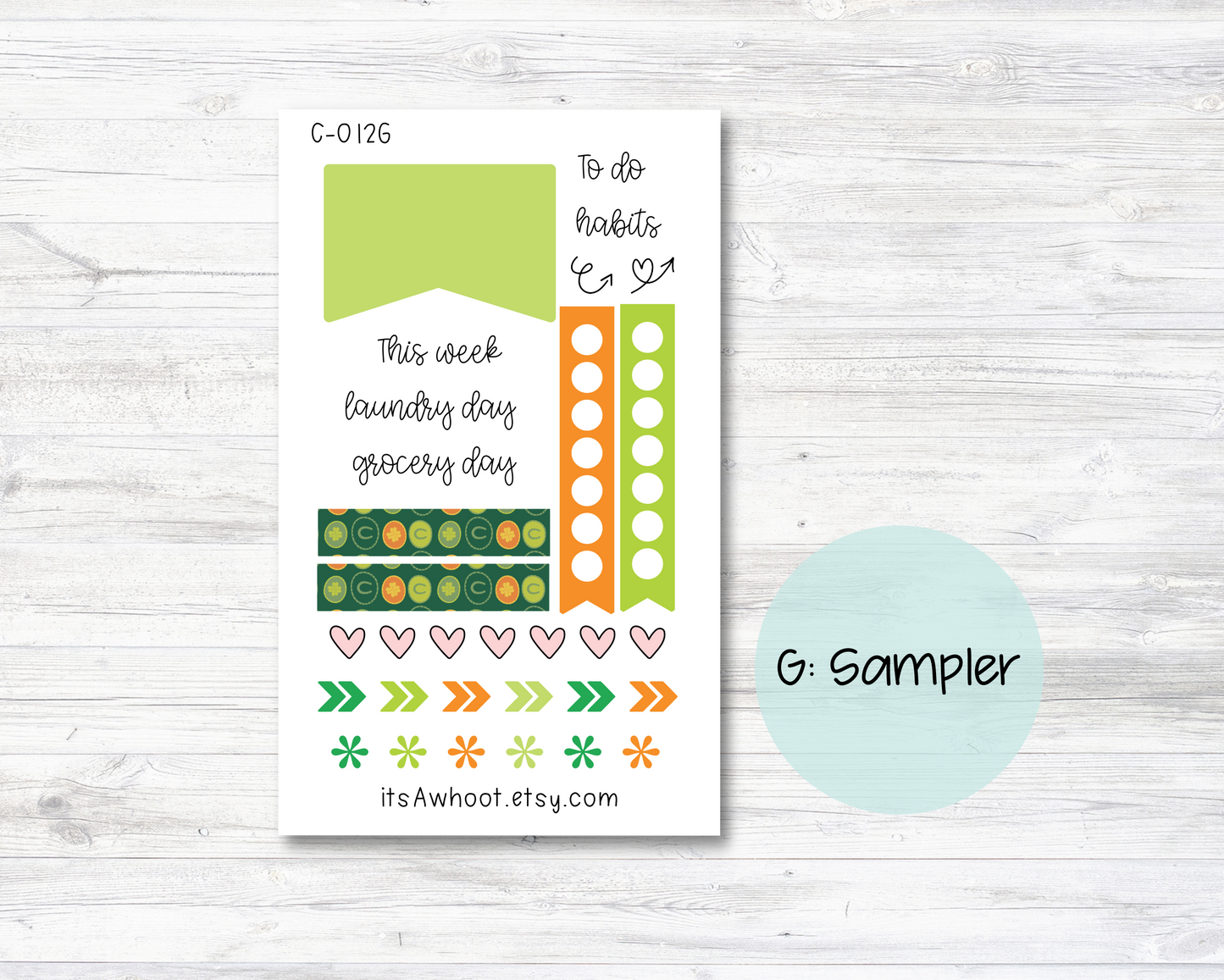 WEEKLY Kit Planner Stickers - "O'March" - Happy Planner CLASSIC - Vertical (C012)