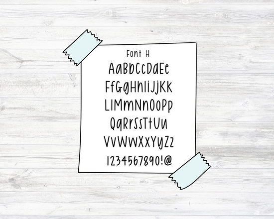 Personalized Script Planner Stickers with Your Custom Text, Custom Tex ...