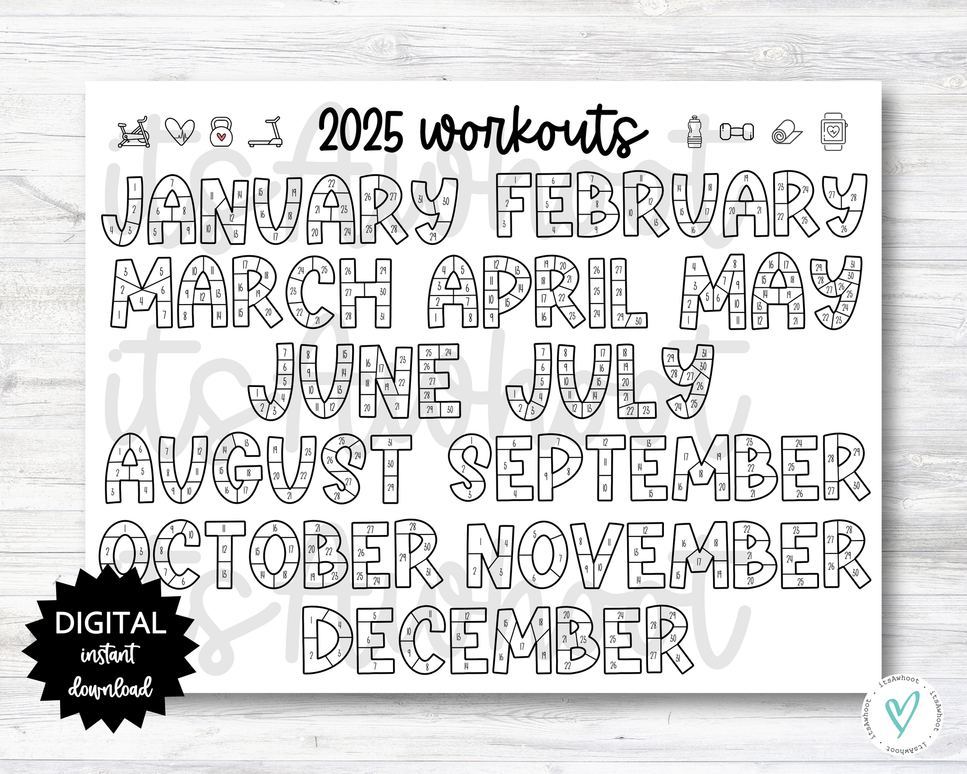 2025 Workouts Tracker Coloring Page Printable, Coloring Workout Calend – itsAwhoot 2025-workouts-tracker-coloring-page-printable-coloring-workout-calend-itsawhoot