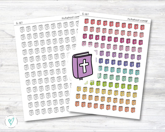 Bible Icon Planner Sticker, Bible Doodle Stickers (G167)