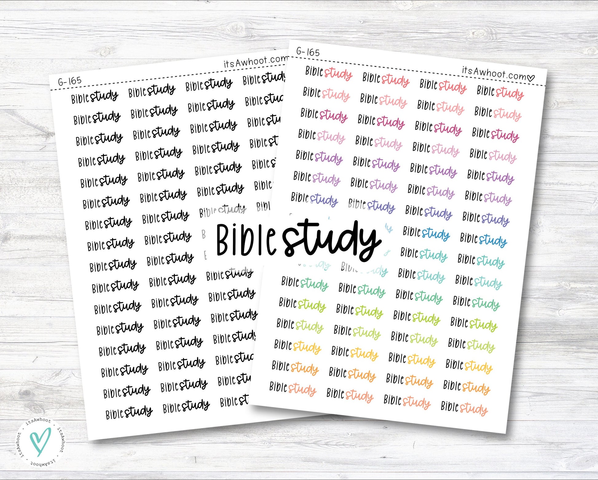 Bible Study Script Planner Stickers (G165)