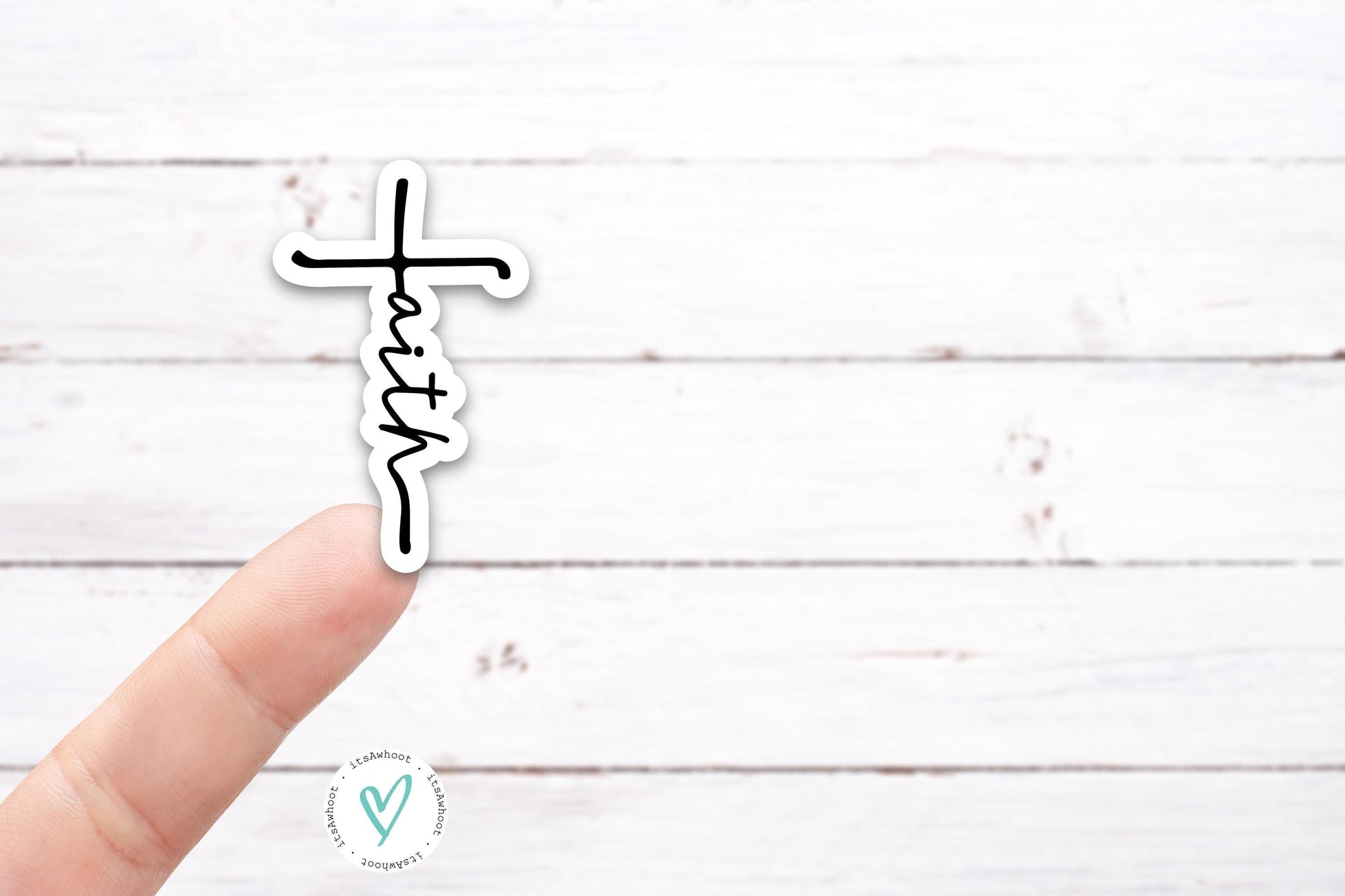 FAITH cross Vinyl Decal (I049)