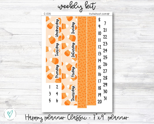 WEEKLY Kit Planner Stickers - "Boo" - Happy Planner CLASSIC / 7"x9" - Vertical (C035)