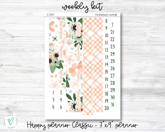 WEEKLY Kit Planner Stickers - "Spring Fever" - Happy Planner CLASSIC / 7"x9" - Vertical (C057)