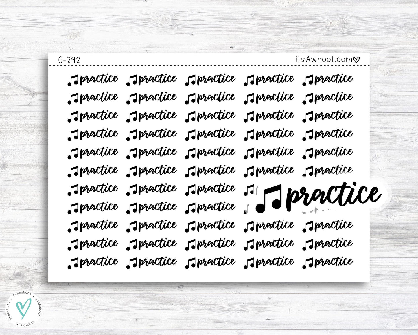 Music / Marching Band / Band Practice Script Planner Stickers (G292)