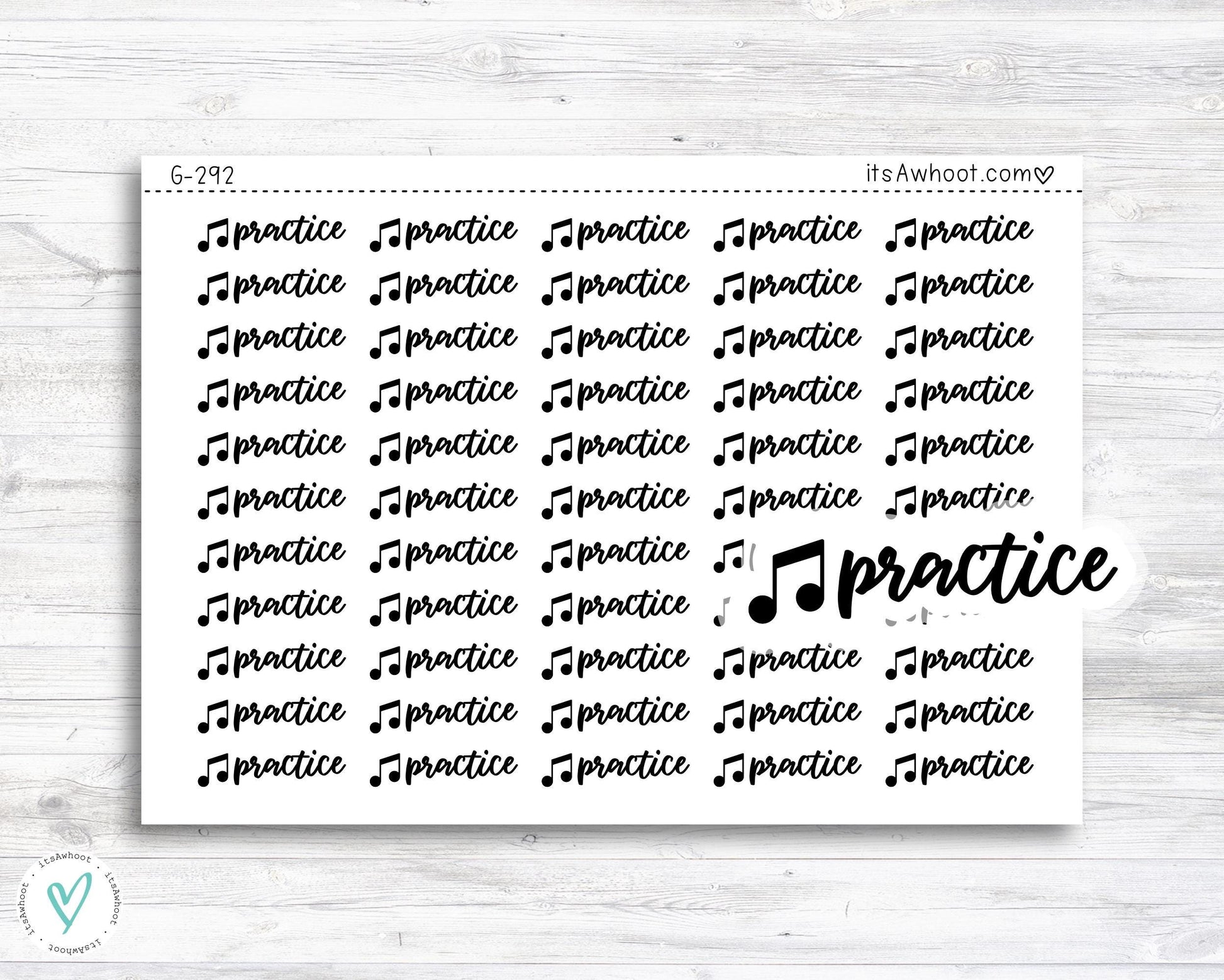 Music / Marching Band / Band Practice Script Planner Stickers (G292)