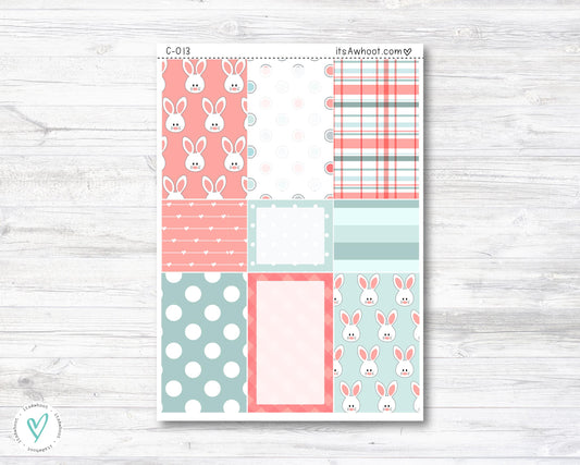 WEEKLY Kit Planner Stickers - "Bunny Hop" - Happy Planner CLASSIC - Vertical (C013)