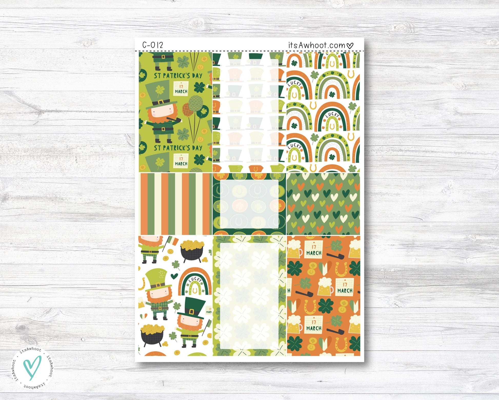 WEEKLY Kit Planner Stickers - "O'March" - Happy Planner CLASSIC - Vertical (C012)