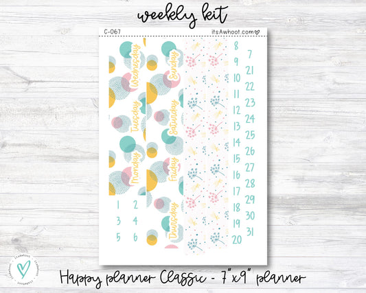 MONTHLY Kit Planner Stickers - OCTOBER "Boho Fall" - Happy Planner CLASSIC (D017)