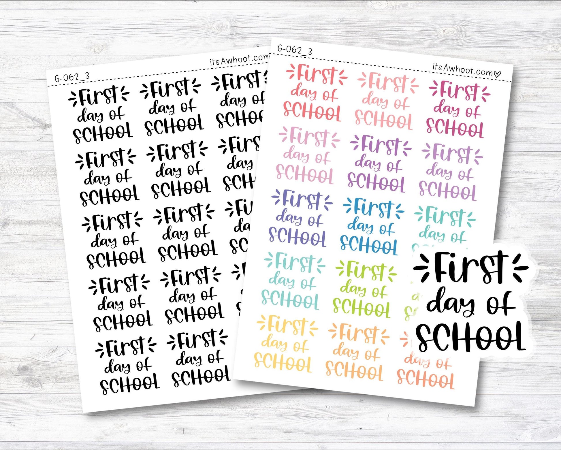 WEEKLY Kit Planner Stickers "Spring Ahead" - Happy Planner CLASSIC - Vertical (C011)