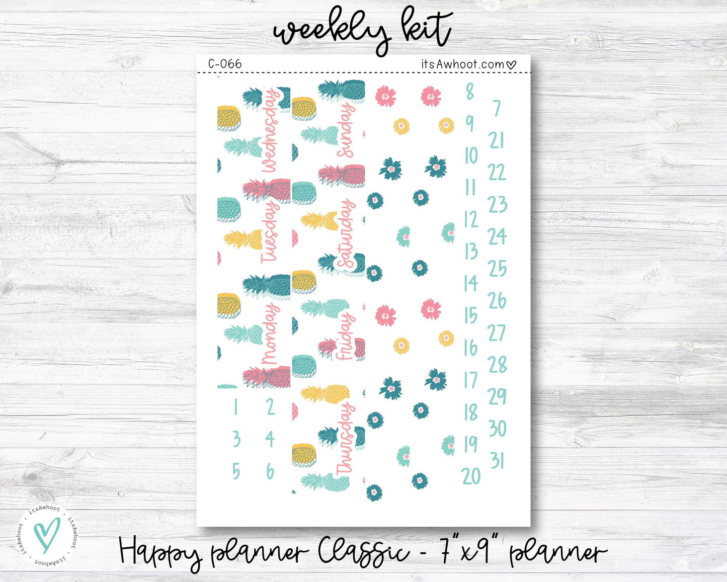 WEEKLY Kit Planner Stickers - "Birthday Month" - Happy Planner CLASSIC - Vertical (C016)