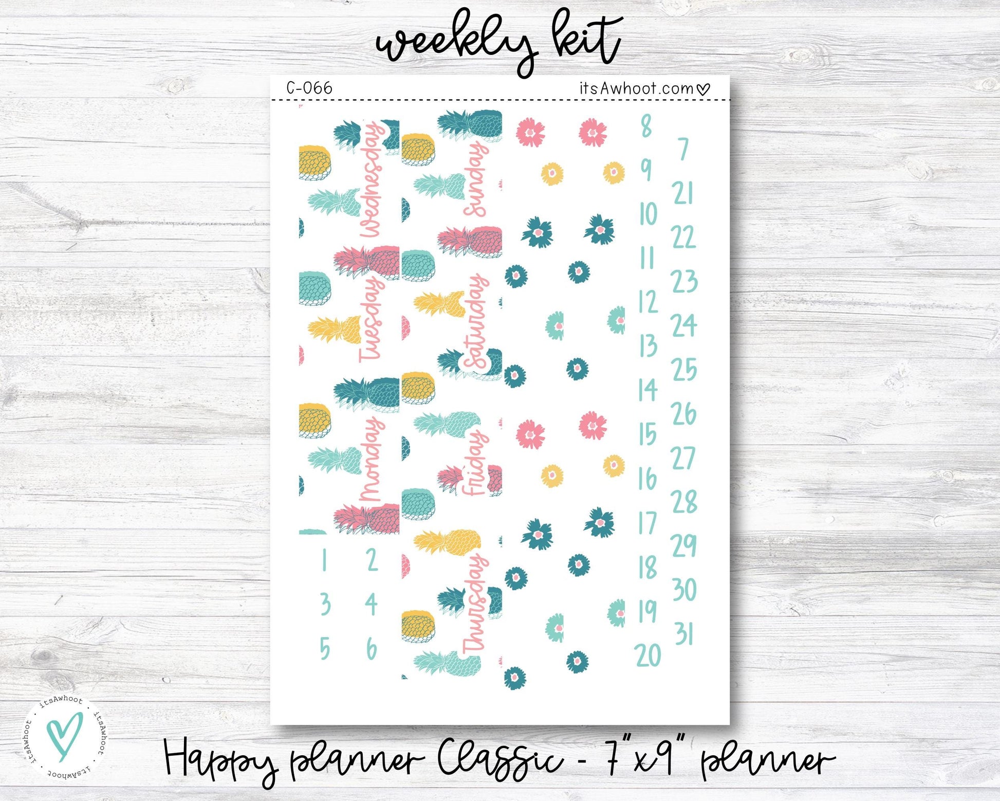 WEEKLY Kit Planner Stickers - "Birthday Month" - Happy Planner CLASSIC - Vertical (C016)