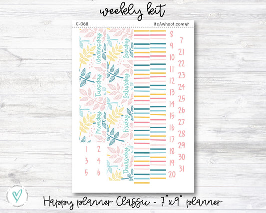 WEEKLY Kit Planner Stickers - Valentine's Day - Happy Planner CLASSIC - Vertical/7x9" Planner (C021)