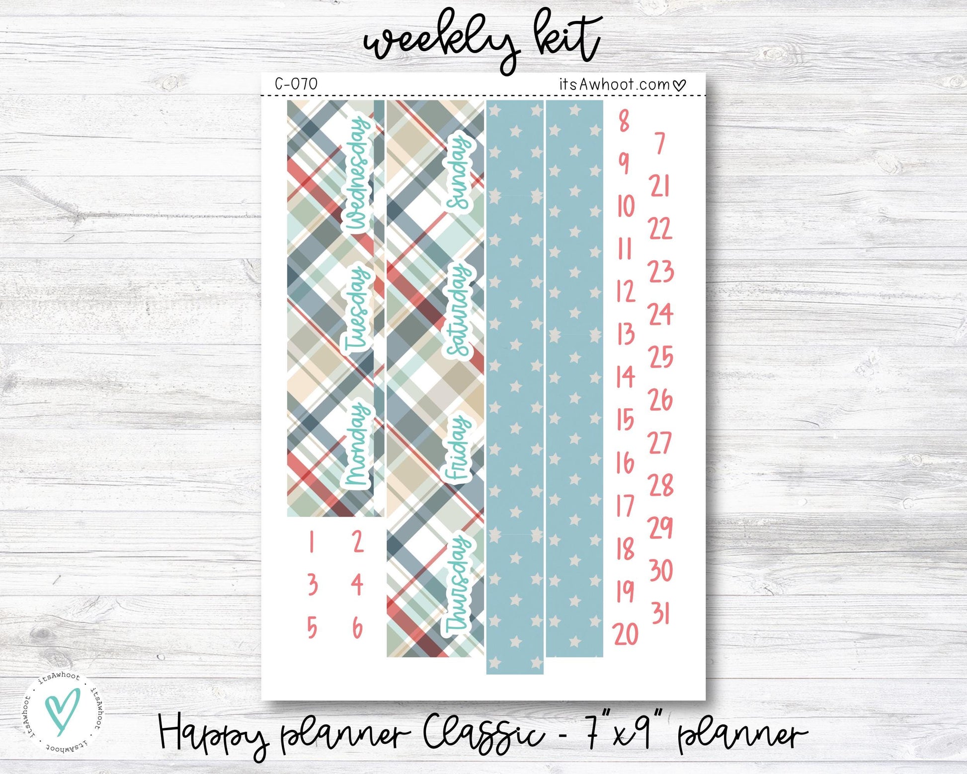 MONTHLY Kit Planner Stickers - SEPTEMBER "Pumpkin Spice" - Happy Planner CLASSIC (D016)