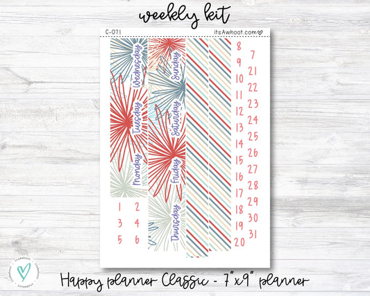 MONTHLY Kit Planner Stickers - SEPTEMBER "Back to School" - Happy Planner CLASSIC (D015)