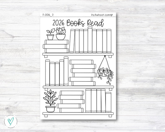 2024 Books Read Dashboard Sticker (F006_2)