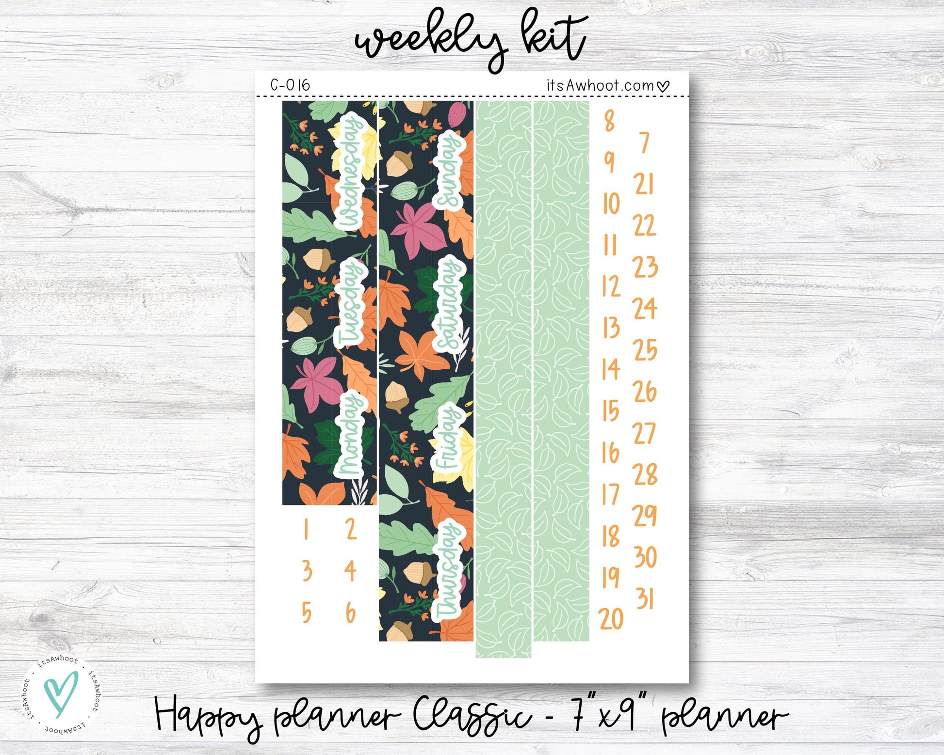 WEEKLY Kit Planner Stickers - "Spring Fever" - Happy Planner CLASSIC - Vertical (C014)