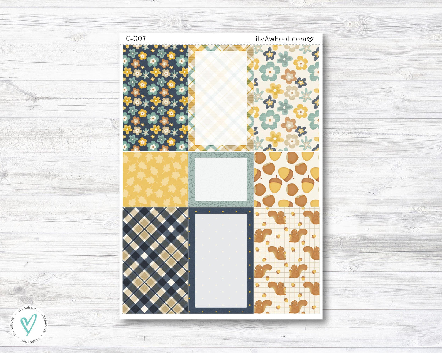 WEEKLY Kit Planner Stickers - "Forever Fall" - Happy Planner CLASSIC - Vertical (C007)