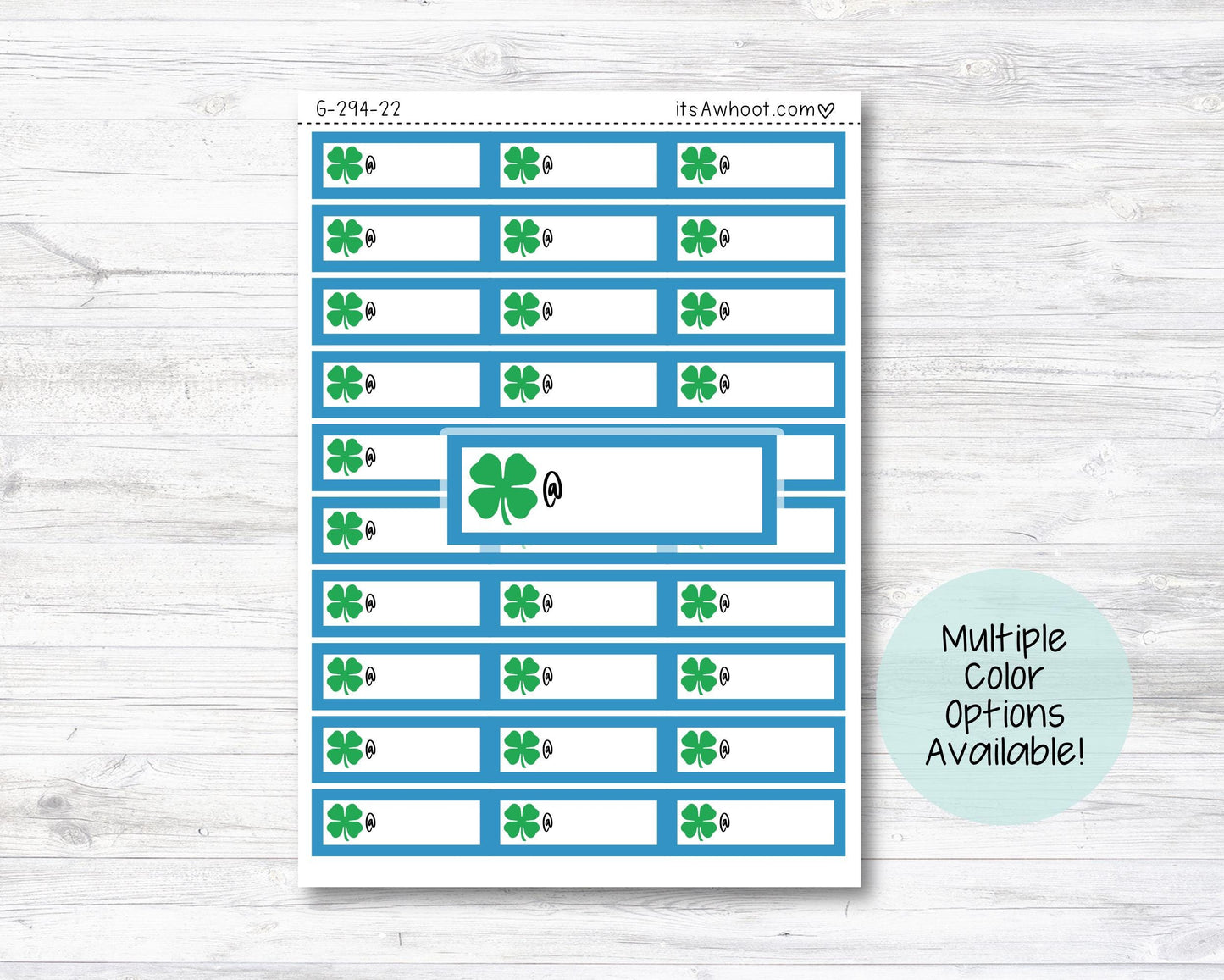 4H Planner Label Stickers - Multiple Color Options (G294)