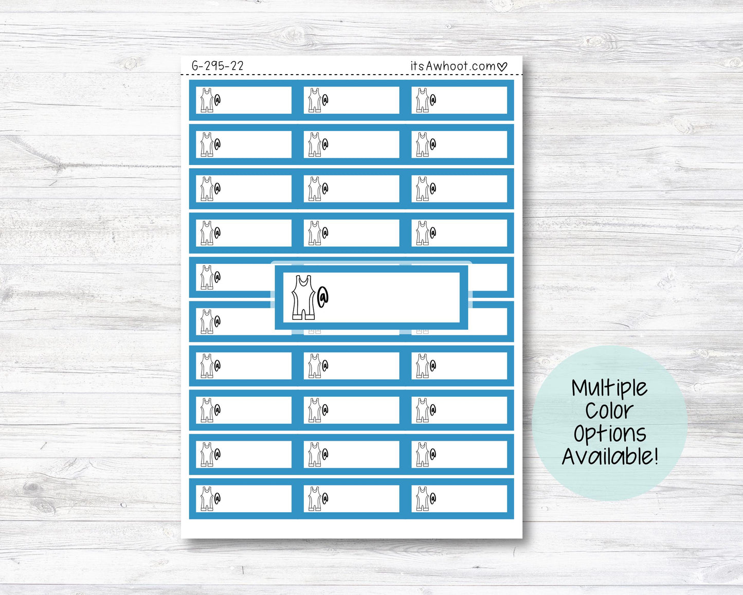 Wrestling Planner Label Stickers - Multiple Color Options (G295)