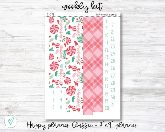 WEEKLY Kit Planner Stickers - "So Sweet" - Happy Planner CLASSIC / 7"x9" - Vertical (C078)