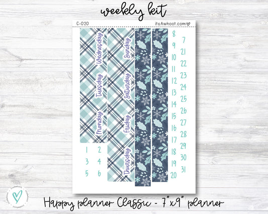 WEEKLY Kit Planner Stickers - "Warm Thoughts" - Happy Planner CLASSIC / 7"x9" - Vertical (C020)