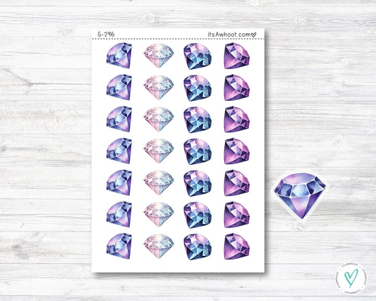 DIAMOND / GEM / RHINESTONE Stickers, Diamond Painting Clipart (G296)
